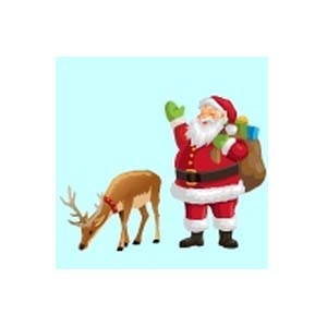 Animated Santa and Reindeer